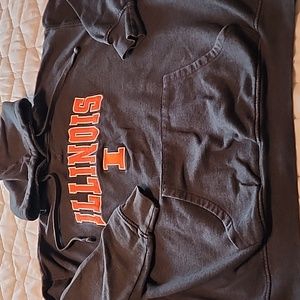 Men's Illinois Hooded Sweatshirt, Size 2X
